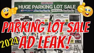 Harbor freight PARKING LOT SALE LEAK tooldeals diy harborfreight [upl. by Borman]