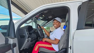 SHIKO HOPE FIRST TIME DRIVING A TRUCK IN THE USA [upl. by Wernsman540]