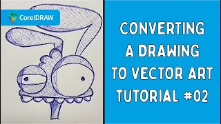 CorelDraw 2024 sketch drawing to vector tutorial 02 How To [upl. by Gray957]