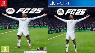 EA FC 25 Nintendo Switch Vs PS4 [upl. by Burlie]