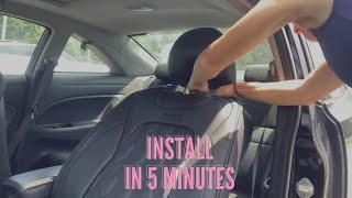 How to INSTALL Car Seat Cover in 5 Minutes  Coverado Car Seat Covers Review [upl. by Croner]