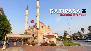 GAZIPASA 🇹🇷 Walking city tour 4K REAL Türkiye 2023 travel walkingtour 4kwalk gazipaşa [upl. by Oalsinatse]