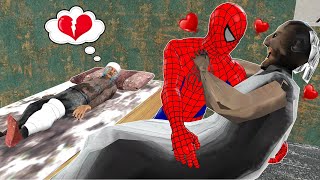 Granny love Spider Man vs Grandpa is injured in Granny House  funny horror animation granny [upl. by Porta]