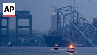 Police had about 90 seconds to stop traffic before Baltimore bridge collapsed [upl. by Nussbaum]