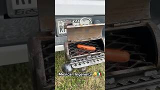 Mexican Ingenuity At its Finest 😂🇲🇽 Tow Hitch Grill mexican memes truck grilling hotdog [upl. by Anahir]