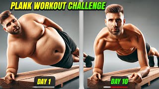 Plank Workout Challenge 🔥 Burn Belly Fat at Home [upl. by Yram]