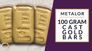 Metalor 100g Gold Cast Bars [upl. by Chouest]