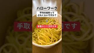 ハローワークで平均給料聞いたら「手取り11万円とか…」 [upl. by Mureil415]