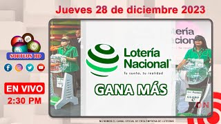 Lotería Nacional Gana Más en VIVO │Jueves 28 de diciembre 2023 [upl. by Gaelan]