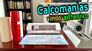 Cómo hacer stickers  calcomanías en corte de vinil adhesivo con plotter [upl. by Schargel]