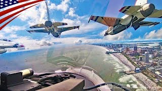 F16 Aerobatics in Very Close Formation Cockpit View [upl. by Nilloc]