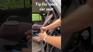 Car seat loose with seat belt Here is a tip that should help carsafetytips parentingtips [upl. by Eledoya775]