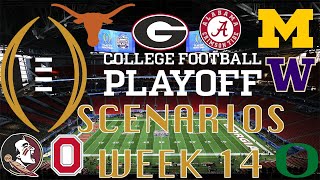 College Football Playoff Scenarios amp New Years 6 Bowl Predictions ALL TEAMS Week 14 2023 [upl. by Epolenep]