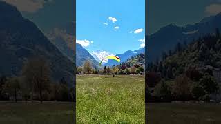 Uelis Skillful Landing at Höhenmatte Navigating Valley Wind Challenges [upl. by Anoved]