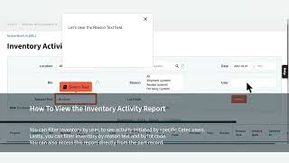 How To View the Inventory Activity Report in Cetec ERP [upl. by Issirk507]