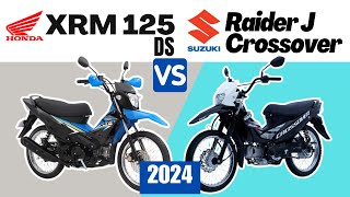 Honda XRM DS vs Suzuki Raider J Crossover  Comparison  Specs amp Price  2024 Phillipines [upl. by Kain]