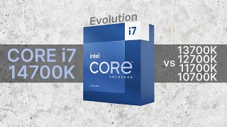 Intel Core i714700K vs 13700K vs 12700K vs 11700K vs 10700K 20202023 Evolution  Comparison [upl. by Ingalls488]