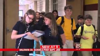 Baldwin County Schools Post Superintendent Job [upl. by Enyaw]