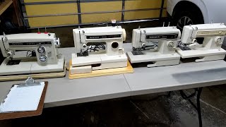 SEARS KENMORE 158 SERIES SEWING MACHINES PURCHASED 4 CONVERTIBLES TO REVIEW [upl. by Nnylrefinnej]