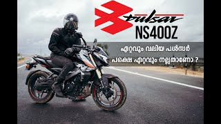 Bajaj Pulsar NS400Z Detailed Malayalam Review [upl. by Cynarra]