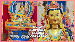 Guru padmasambawa throne painting completed Puja Rabney at Guru lhakhan chorten gompa wodzer4253 [upl. by Pinette]