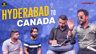 Hyderabad to Canada  Hyderabadi Consultant Comedy Video  Hindi Comedy 2023  Golden Hyderabadiz [upl. by Edecrem]