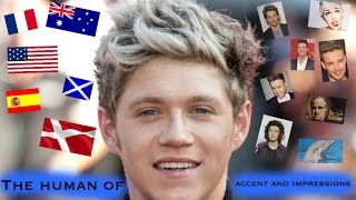 Niall Horan The human of many Accent Impressions [upl. by Onateyac]