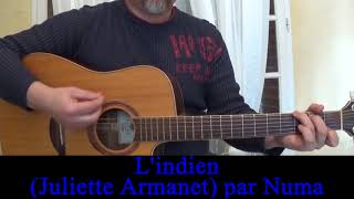 Lindien Juliette Armanet reprise à la guitare avec accords 2017 [upl. by Anatak]