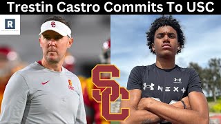 Trestin Castro Commits To USC  USC Football Recruiting News [upl. by Matheson]