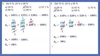 AUMENTO Y DESCUENTO SUCESIVOS MATEMATICA 1 y 2 [upl. by Dunn]