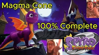 Spyro Riptos Rage Reignited Trilogy  Magma Cone  100 Complete Gameplay [upl. by Georglana979]