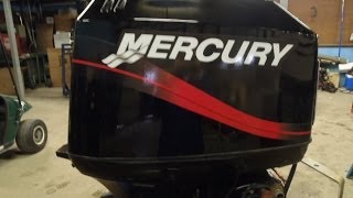 6M3D20 Used 2002 Mercury Tracker 50ELPTO 50HP 2Stroke Remote Outboard Motor 20quot Shaft [upl. by Schulman54]