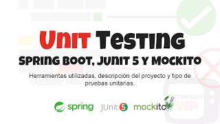 Test unitario con Spring Boot Mockito y JUnit 5  1  Introducción y presentación del proyecto [upl. by Silyhp971]