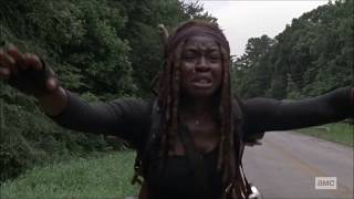 The Walking Dead 10x13  Michonnes hallucinations Comparison [upl. by Quick]