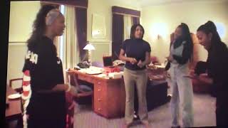 Whitney Houston  RARE FOOTAGE 1999 World Tour rehearsal in her hotel room Historical [upl. by Nohtanoj366]