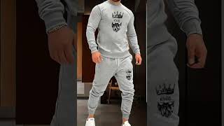 2 pcs mens fleece graphic sweatshirt Track suit available wattsap 03209883791onlineshopping shor [upl. by Piscatelli]