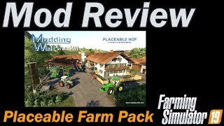 Farming Simulator 19  Mod Review  Placeable Farm Pack [upl. by Deron]