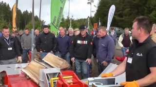 LANCMAN LE 26C SuperHolzspalter auf Demo Forest 2015  Belgien [upl. by Veronika]