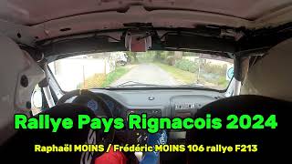 Rallye pays Rignacois 2024 106 F213 es1 [upl. by Horton]