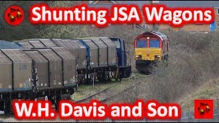 Shirebrook WH Davis and Son Shunting JSA Wagons [upl. by Julianna285]