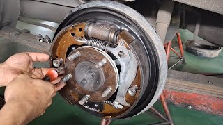 Replace the wheel cyilinder seals brake drumBrake system [upl. by Ever155]