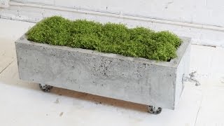 DIY Concrete Planter Episode 16 HomeMade Modern [upl. by Rennoc841]