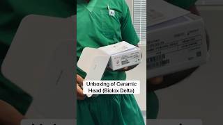 UNBOXING ceramic head of Hip Replacement totalhipreplacementsurgery asmr sounds [upl. by Shena]