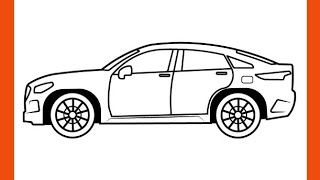 Learn How To Draw A Car  How To Draw Generic sport SUV Car  Easy Car drawing step by step [upl. by Eleik]