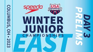 Day 3 Mens East Prelims  2023 Speedo Winter Junior Championships [upl. by Soalokin699]