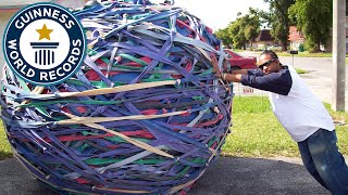 Worlds Largest Rubber Band Ball  Classics [upl. by Gilba635]