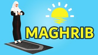 How to pray Maghrib for woman beginners  with Subtitle [upl. by Osrick]