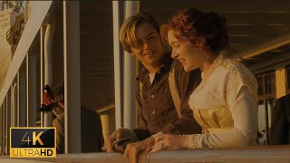 Titanic Movie jack and rose spinning scene  Jack Teaches Rose How to Spit  Titanic Scene in 4K UHD [upl. by Oinimreh16]