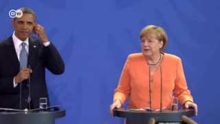 Angela Merkel  gemeinsame Pressekonferenz mit Barack Obama  Journal [upl. by Enileuqcaj]