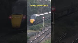 800317 Departs Chippenham class800 railway train trainspotting WesternSpot23 [upl. by Ahsienad]